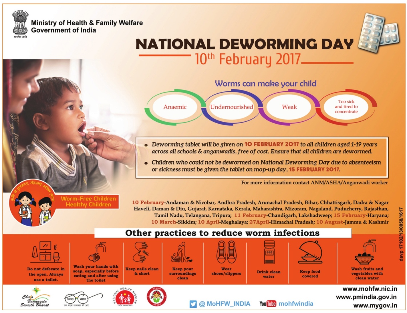 National deworming day quotes image