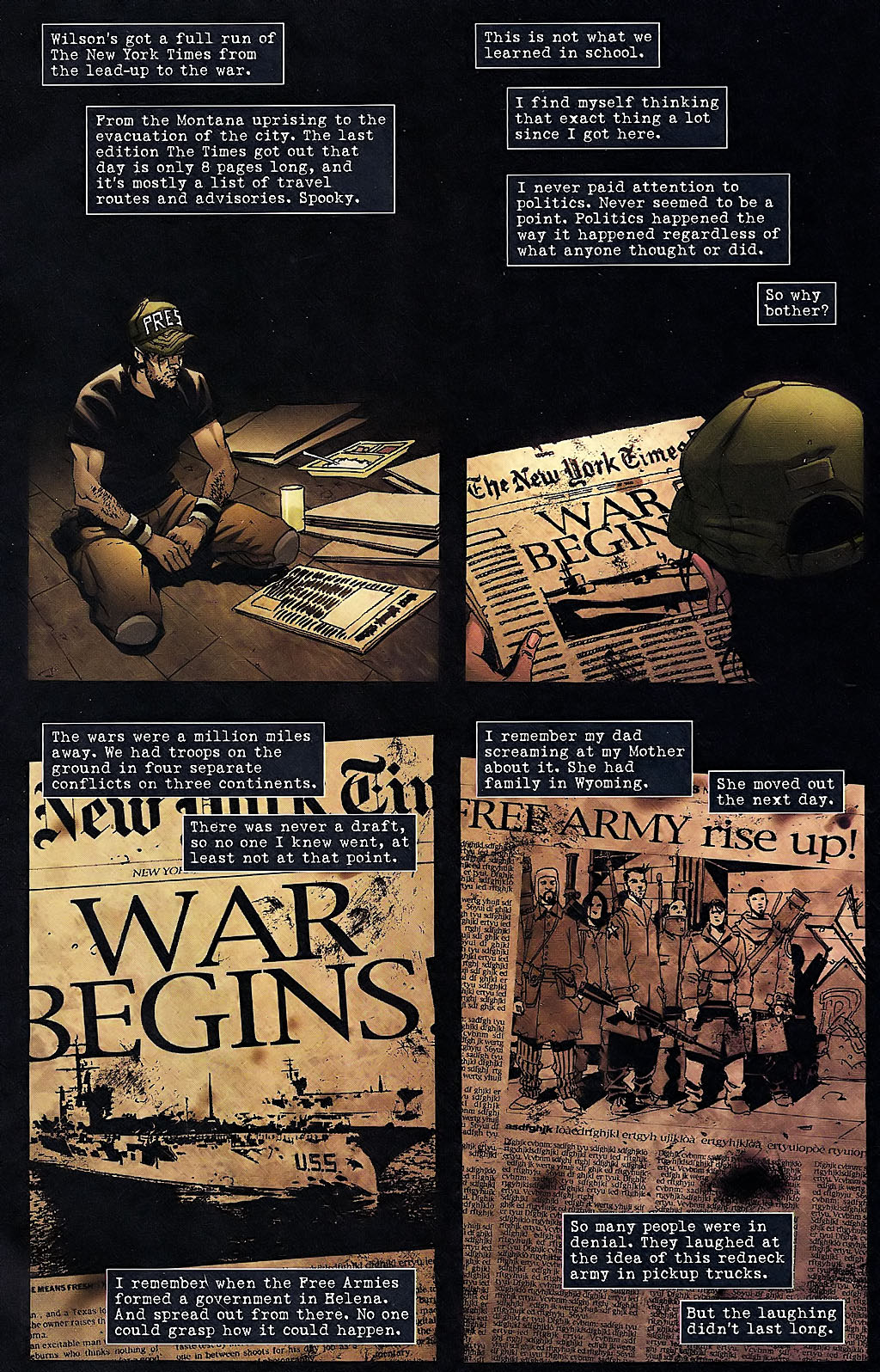 Read online DMZ (2006) comic -  Issue #8 - 14