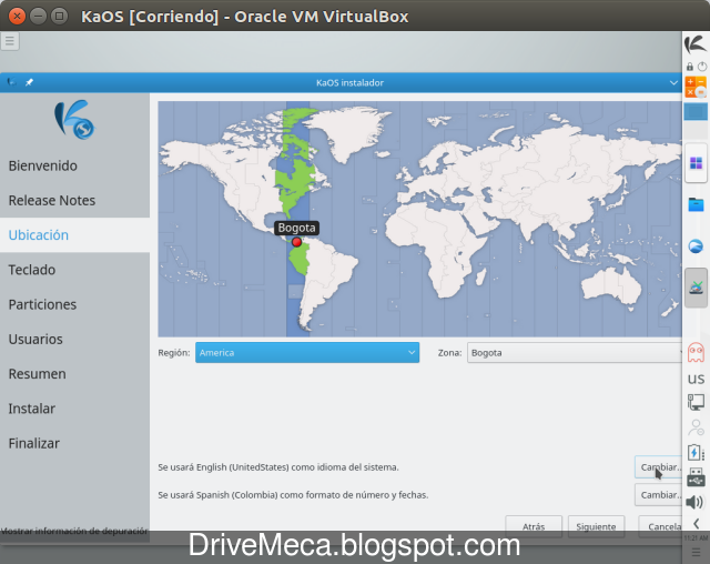 Drivemeca instalando KaOS Linux paso a paso