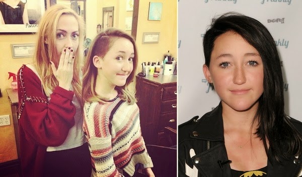 Designs - Noah Cyrus Rocks a Jet Black Hair with a Shaved Pink Diamond on I...