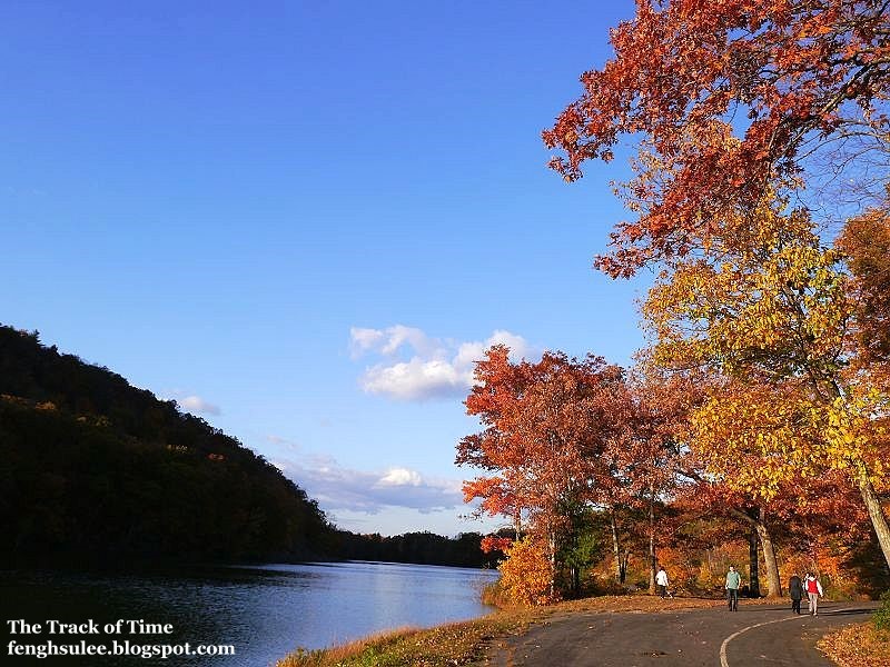Autumn of West Hartford Reservoir The Track of Time