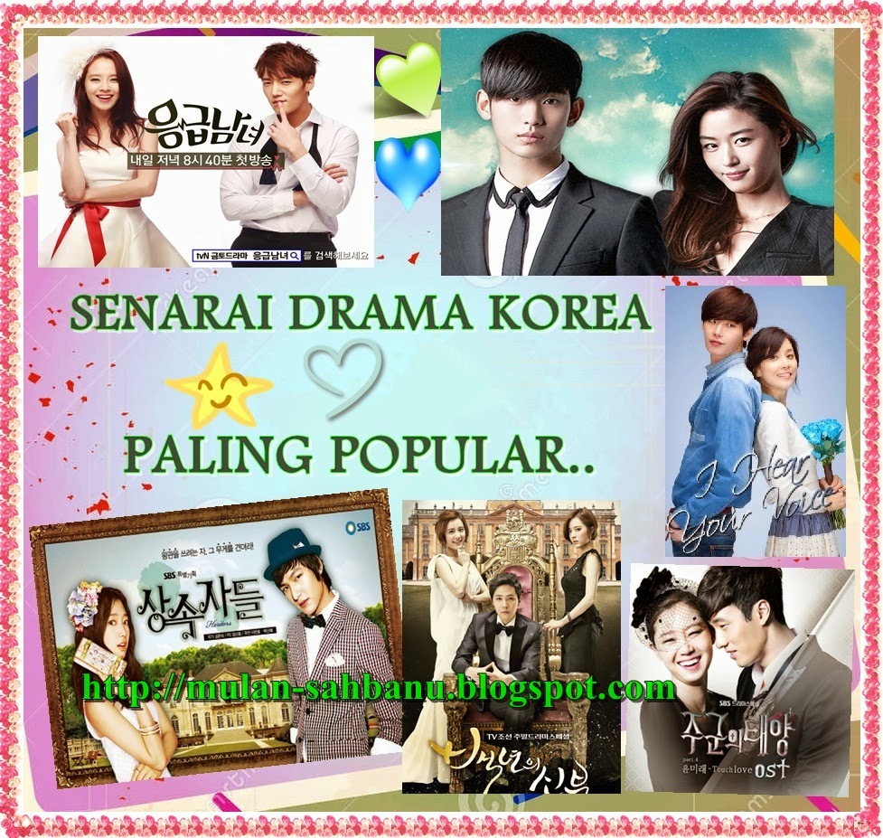 Senarai Top 70 Drama Korea Paling Popular Edisi 2014 ~ Miss BaNu StoRy