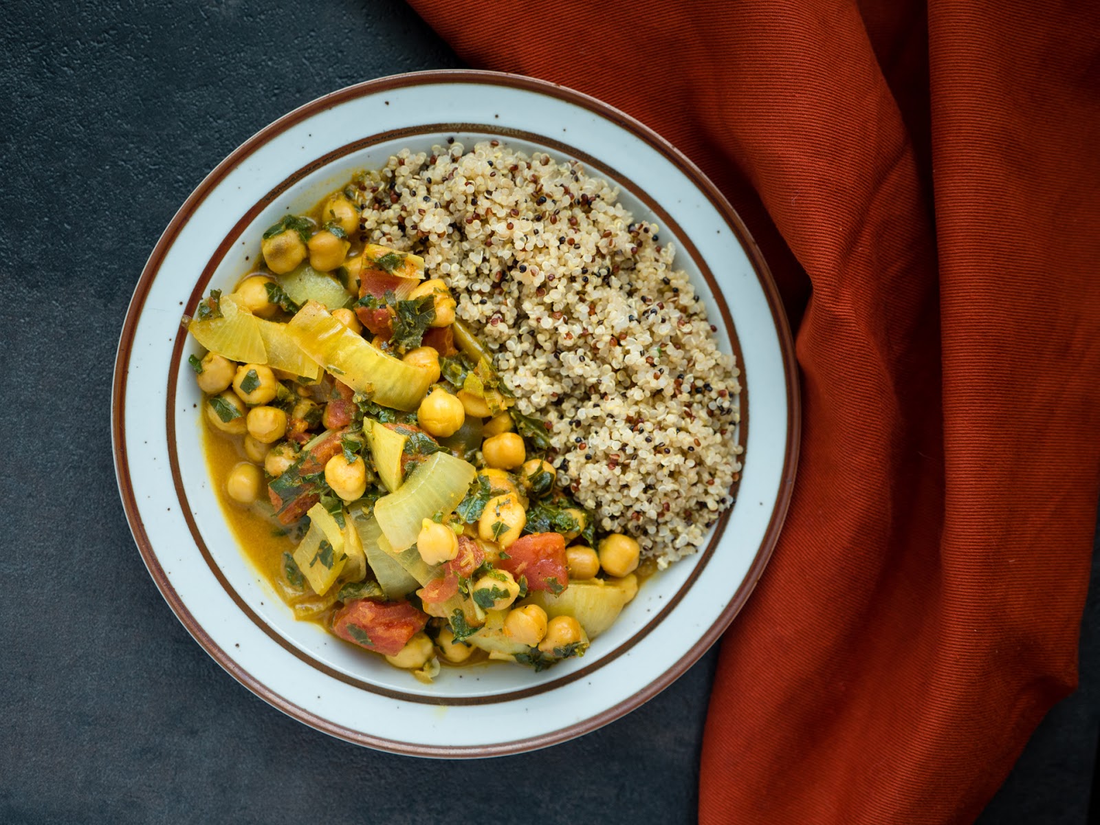 Minimal prep. maximum flavor. This vegan slow cooker chickpea curry filled is healthy, hearty, and chock full of aromatic spices.| Local Food Rocks