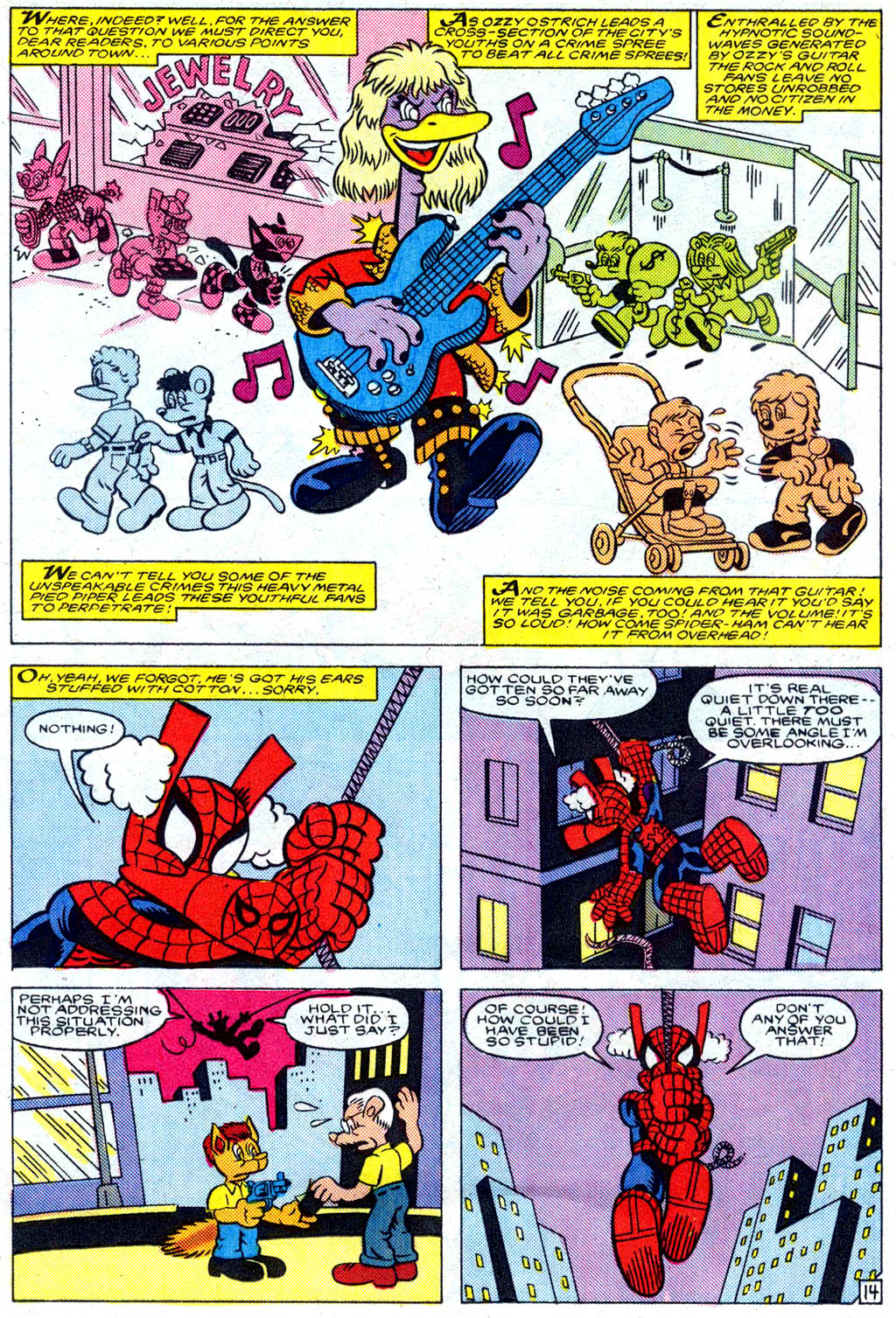 Read online Peter Porker, The Spectacular Spider-Ham comic -  Issue #14 - 15