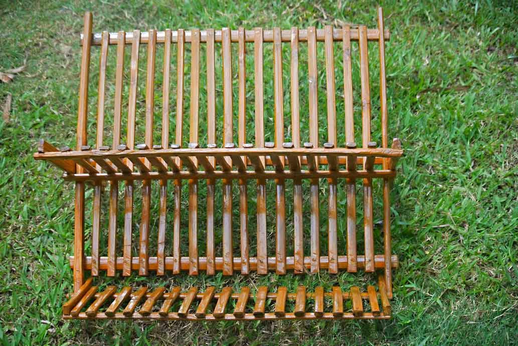 Bamboo dish rack