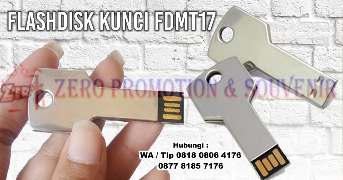 Souvenir Flashdisk Kunci FDMT17 - USB Metal Key Segi