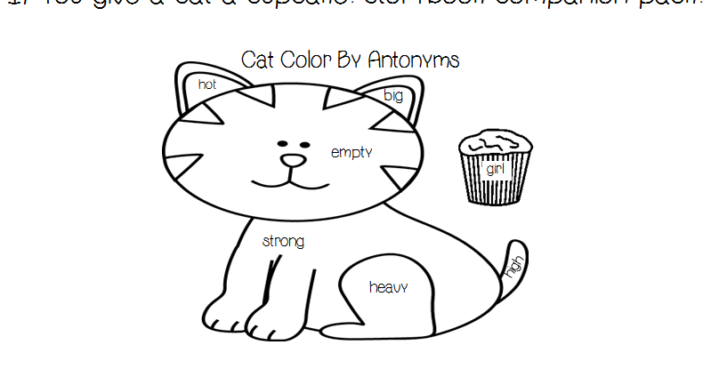 If you Give a Cat a Cupcake Coloring Page