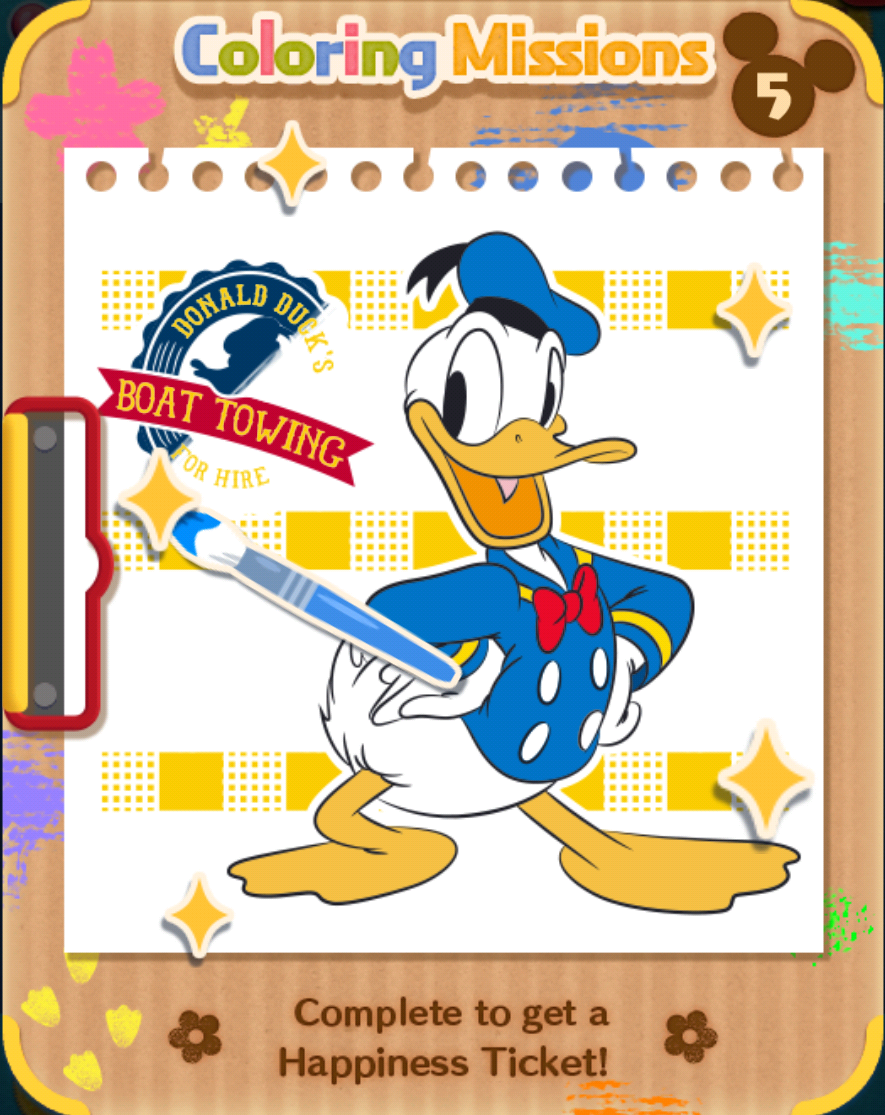 Line Disney Tsum Tsum Global Coloring Missions 40 50