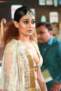 Apoorva in Cream Deep Neck Choli Ghagra WOW at IIFA Utsavam Awards 2017  (Telugu and Kannada) Day 2  Exclusive 02