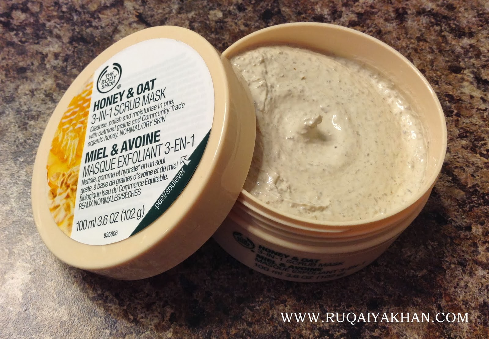 Ruqaiya The Body Shop & Oat 3-in-1 Scrub Mask Review and Photos