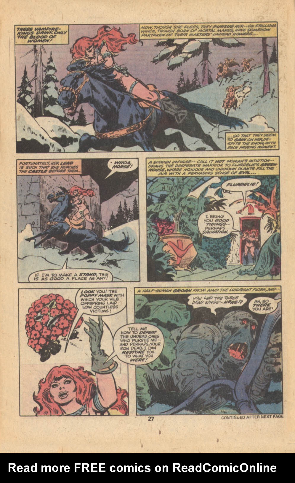 Read online Red Sonja (1977) comic -  Issue #15 - 16