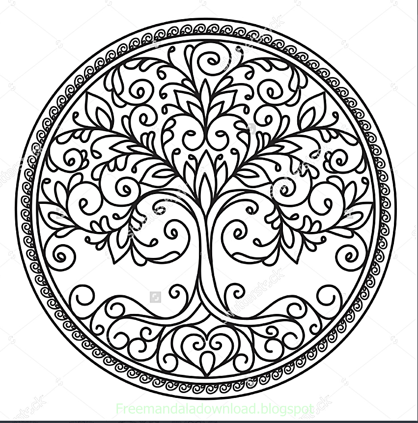 Free Mandala Floral Background Design Free Malvorlagen