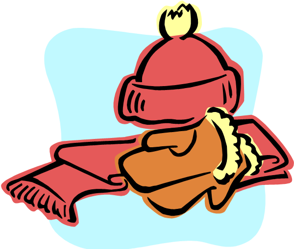 clipart of mittens and hat - photo #4