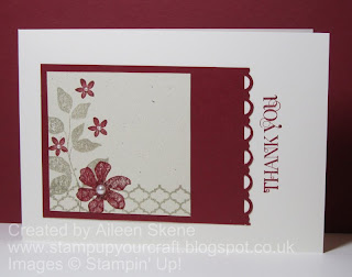 Stampin up Summer Silhouettes collage on Natural Ivory with Cherry Cobbler
