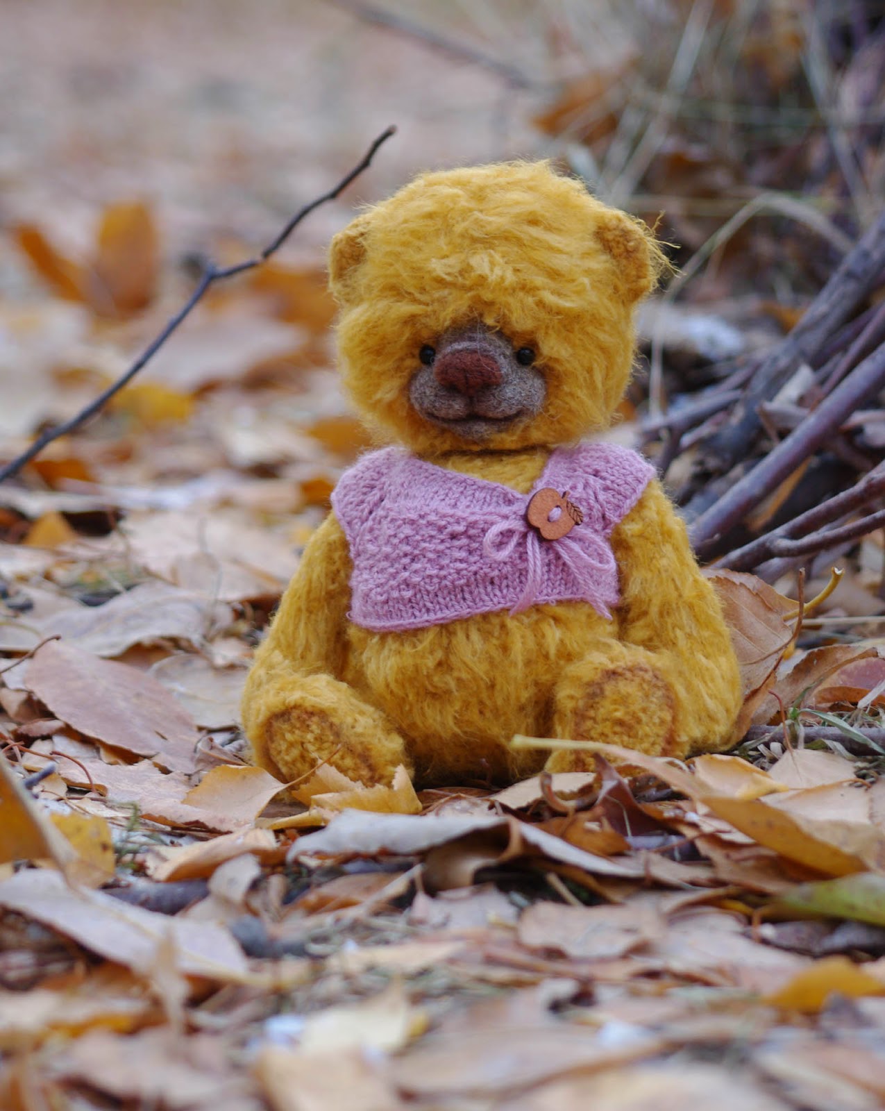 Вязаные Тедди Медведи: Мишка тедди Бри