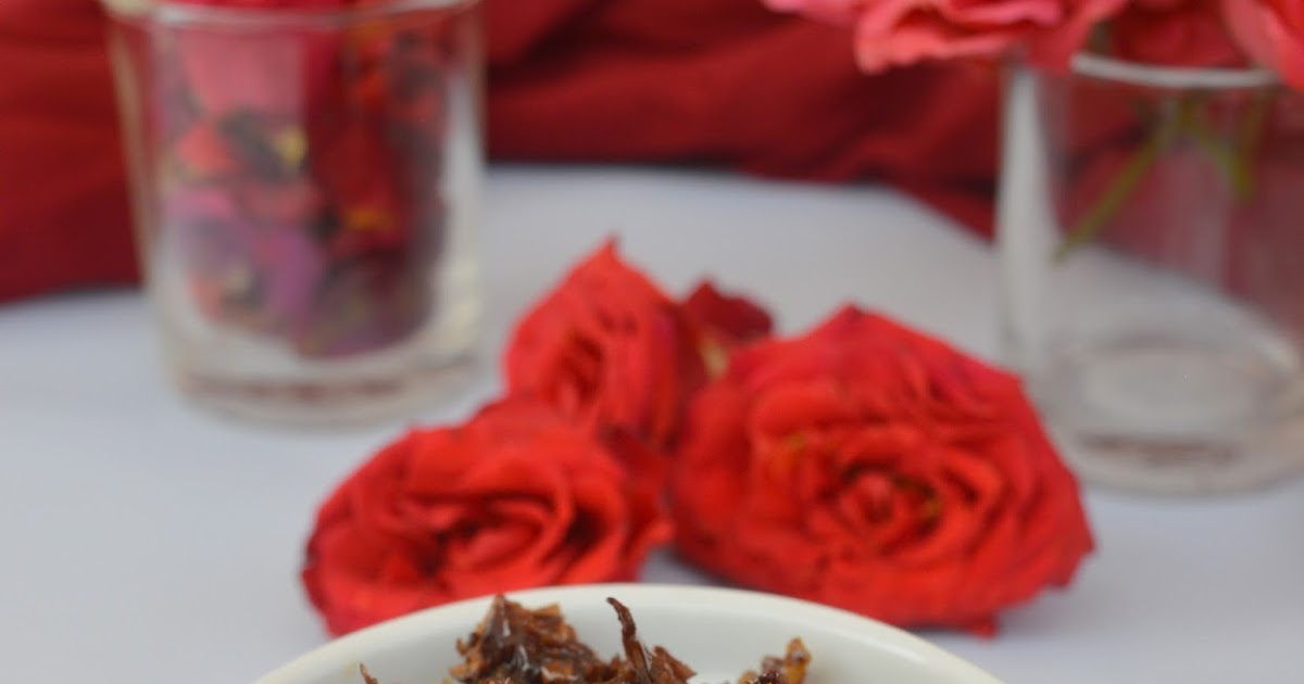 Gulkand Rose Petals Preserve Rose Petals Jam How to make Gulkand in home Cook with Sharmila