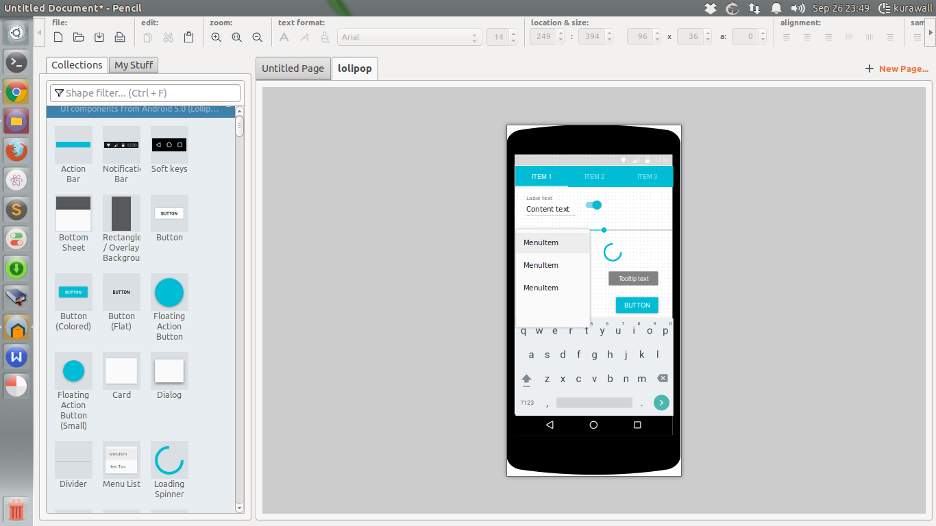 Fahmi Hakam Aplikasi Pencil Design Interface