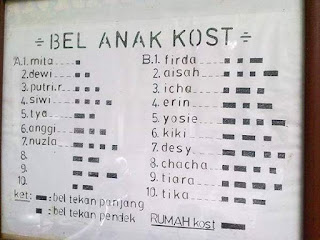 peraturan kos kosan lucu