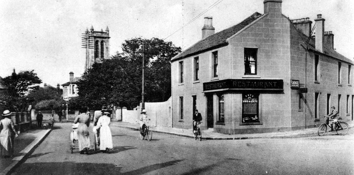 Tour Scotland Old Photograph Monkton Road Prestwick Scotland