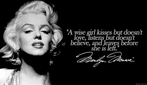 a wise girl marilyn monroe quotes