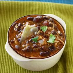 spicy chili recipe with leftover turkey or chicken from thanksgiving