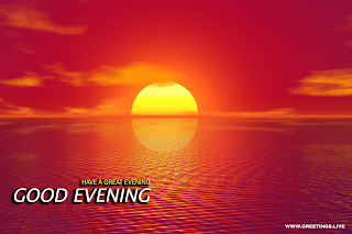 sunset sky Sea Good Evening messages