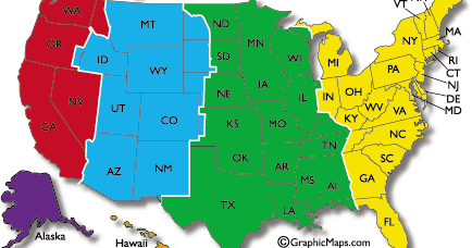 high resolution us time zones map Learned along way things map 