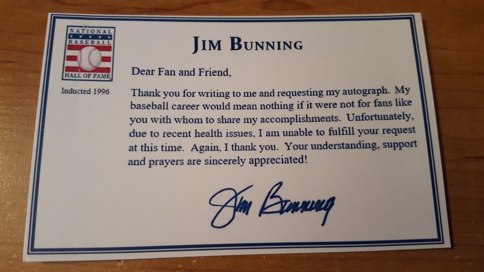 Autograph Through The Mail Athletes Four Recent Strikes