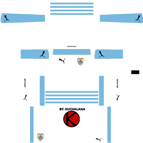 Uruguay Kits 2017 -  Dream League Soccer