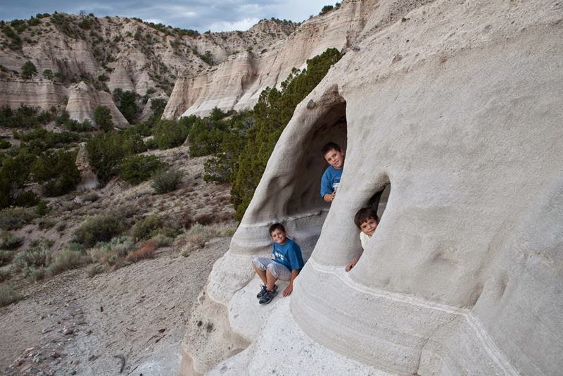 The Kasha-Katuwe or else they are called "Rock-Tents" or "Tent rocks" located 60 km southwest of Santa Fe, a city in the state of New Mexico near near Cochiti, USA, is a Bureau of Land Management (BLM) managed site