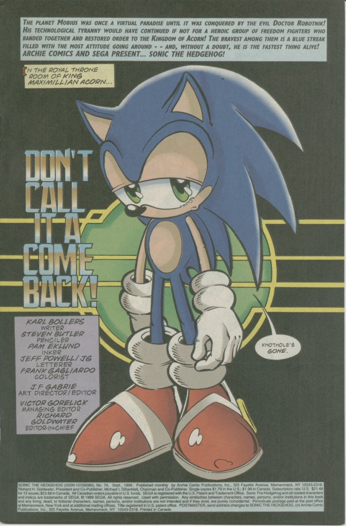 Sonic The Hedgehog (1993) issue 74 - Page 3