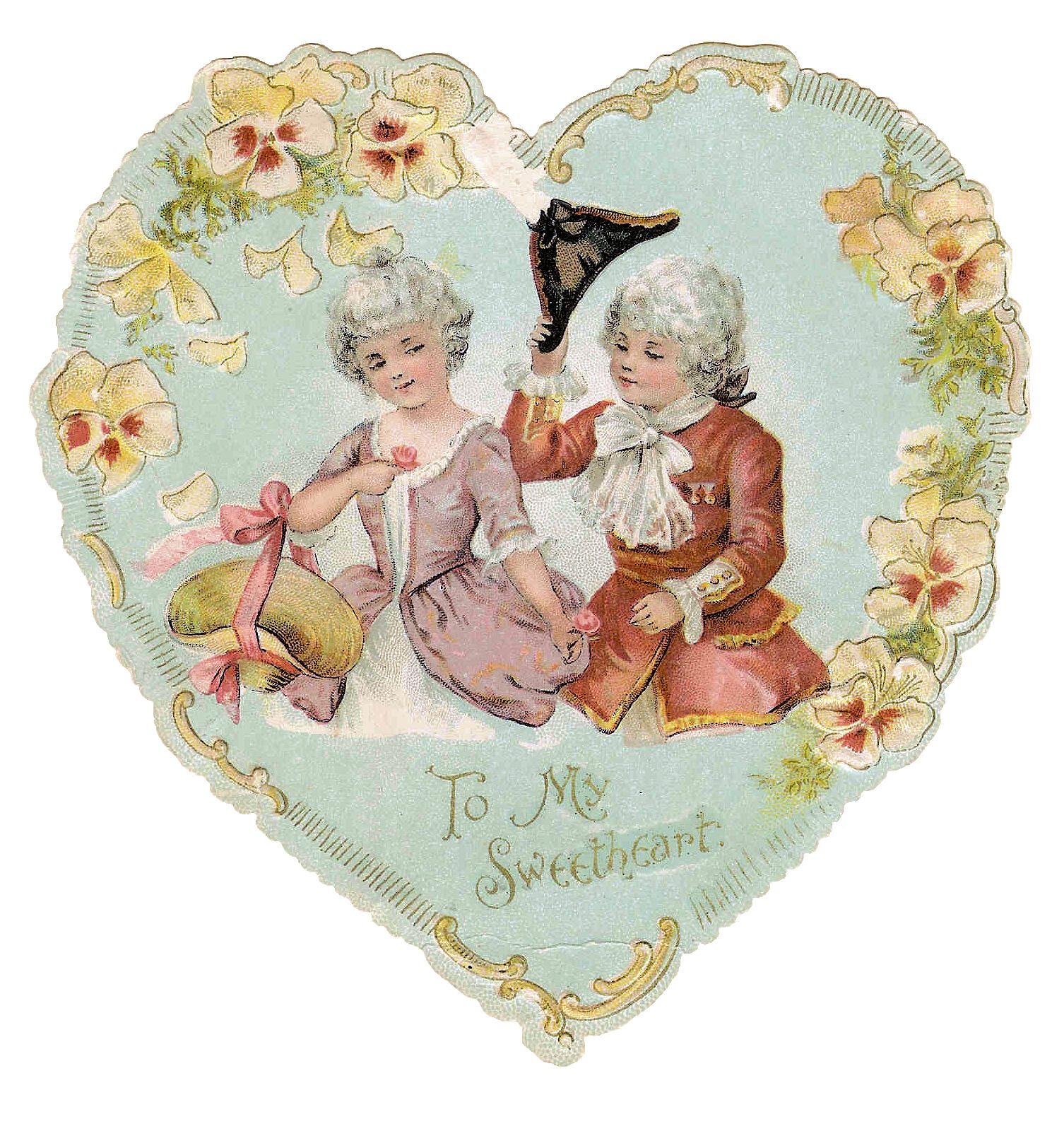 vintage heart clipart free - photo #43