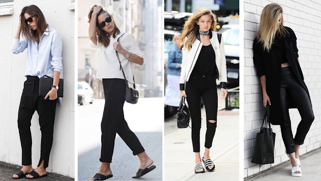Looks com sandália slide e sandália birken - leiga fashion Looks com sandália slide e sandália birken - leiga fashion