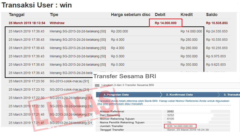 BUKTI JP MTO &amp; CAHAYA