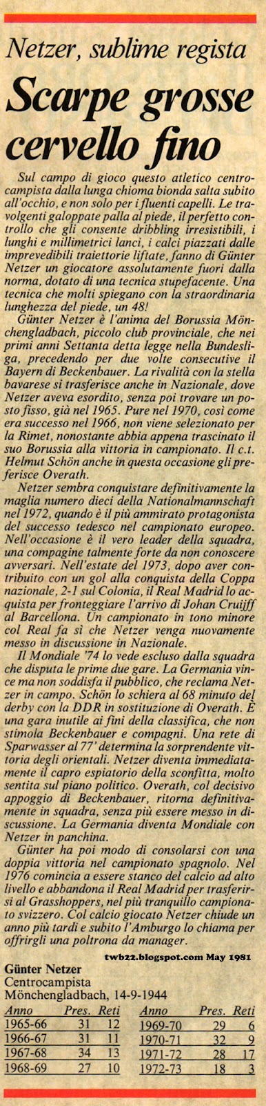 TWB22: Focus On : Uwe Seeler and Gunter Netzer , Legends