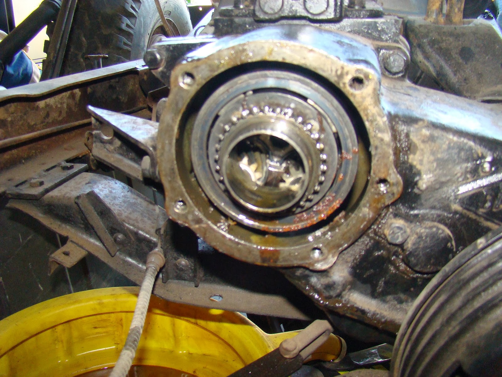 My Jeep CJX Project Warn Overdrive removal