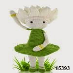 patron gratis muñeca flor amigurumi, free pattern amigurumi flower doll 