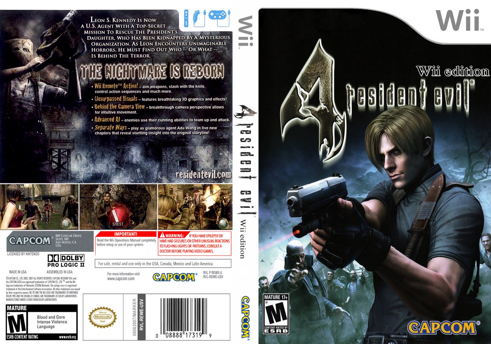 Resident Evil 4 Wii Edition Wii Ultra Capas