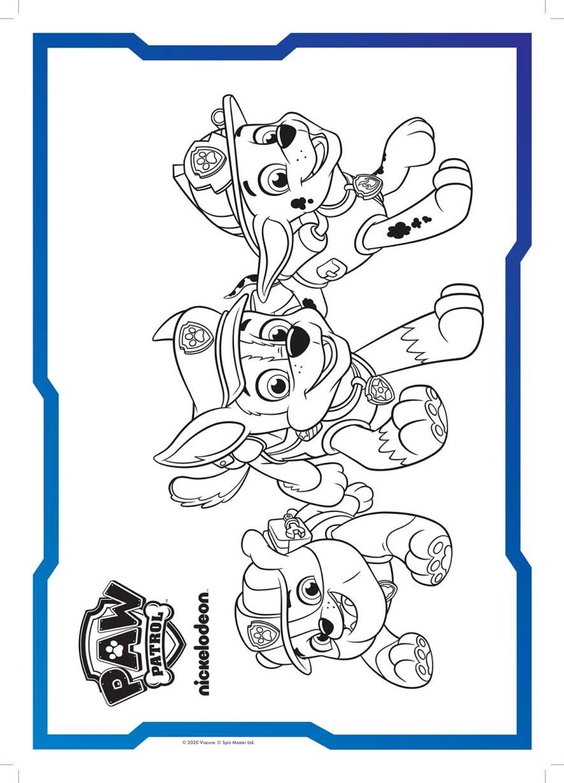 NickALive!: PAW Patrol Coloring In Sheets | Nick Jr. Color