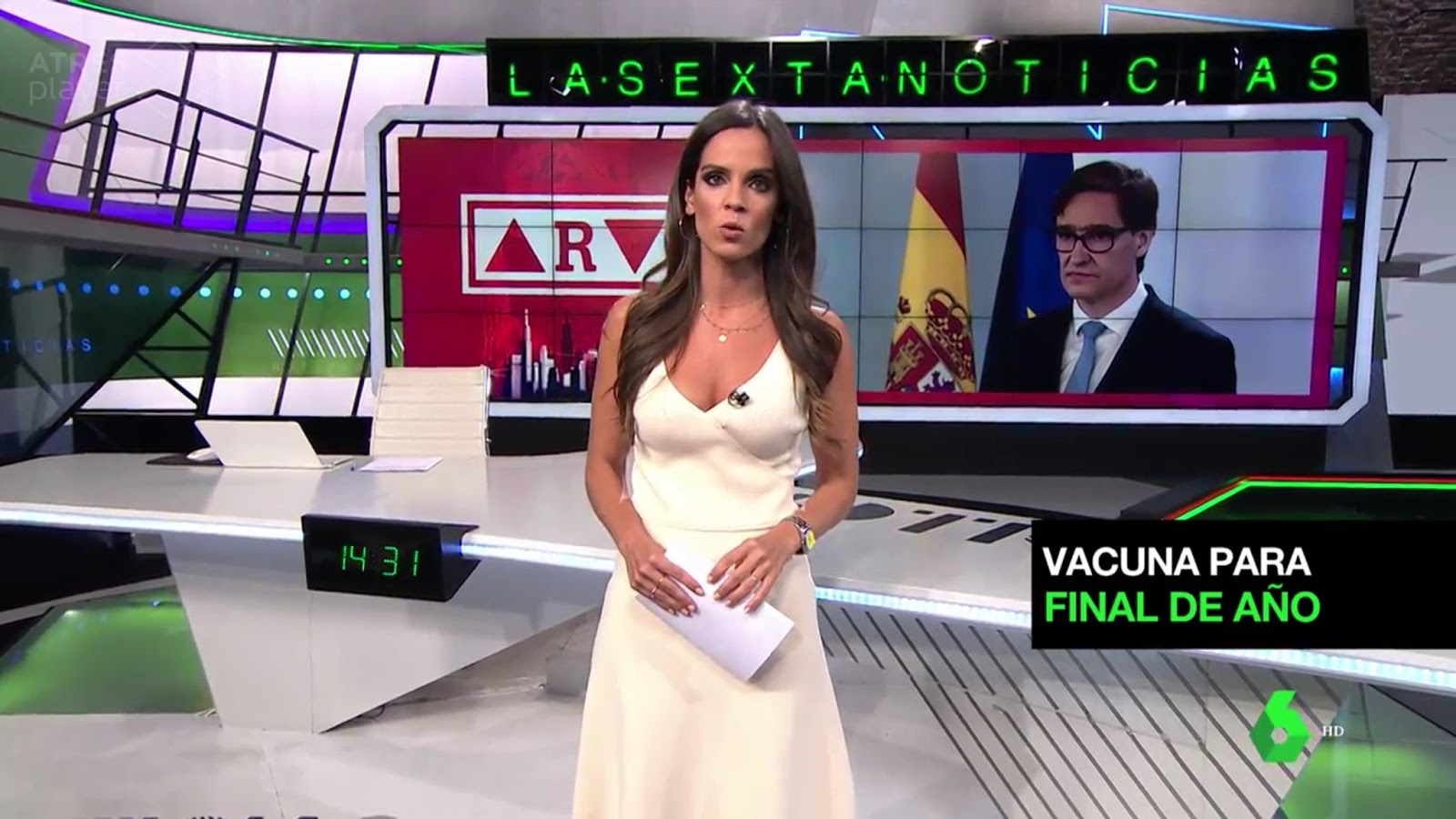 Ana Cuesta. La Sexta Noticias (26/8/20) Miss Presentadoras TV