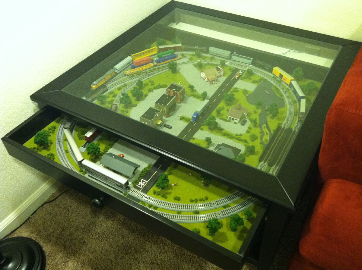 Coffee Table Train Set