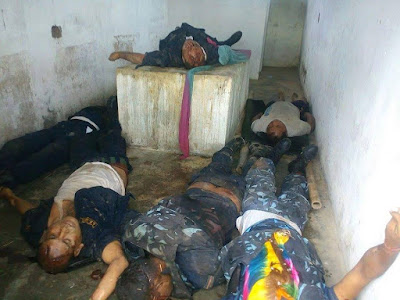 dead bodies of police killed in kailali