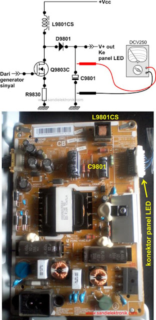 samsung led-tv, main panel