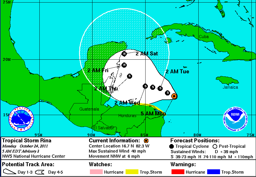 Roatan Rag: Roatan Weather Forecast for Friday, Sept. 09, 2011