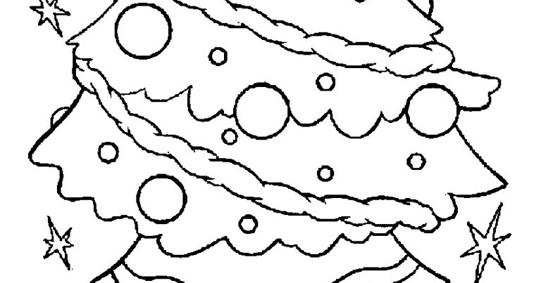 download mewarnai gambar pohon natal