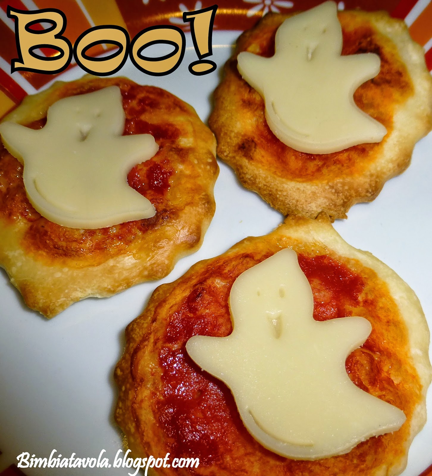 bimbi a tavola Ricette di halloween per bambini pizzette con philadelphia