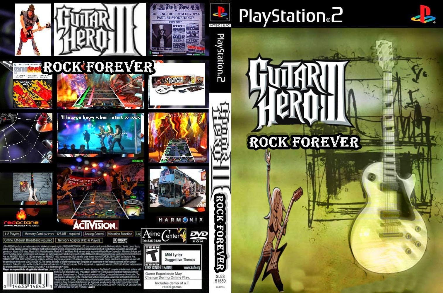 Guitar Hero 3 III Rock Forever PS2 ISO Download Mundo Guitar Hero