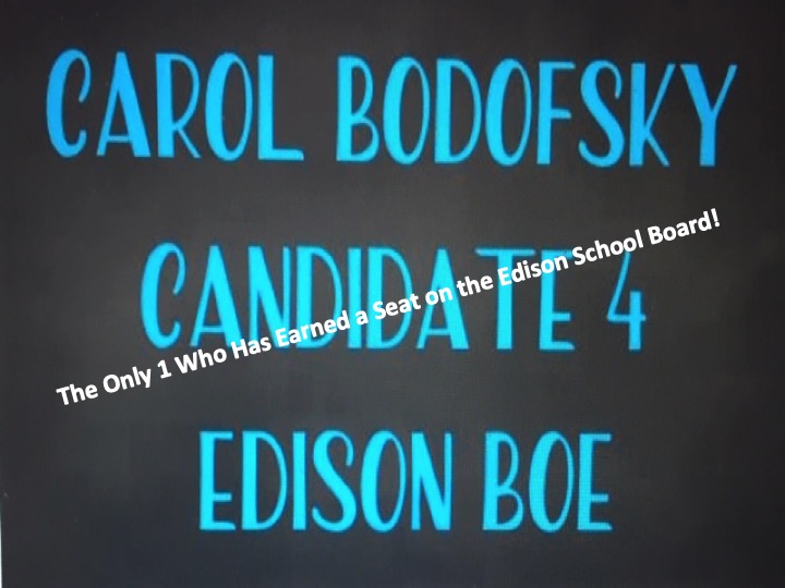 Vote Carol Bodofsky for School Board - November 5th!