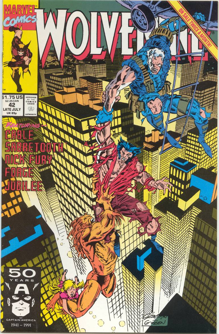 Read online Wolverine (1988) comic -  Issue #42 - 1