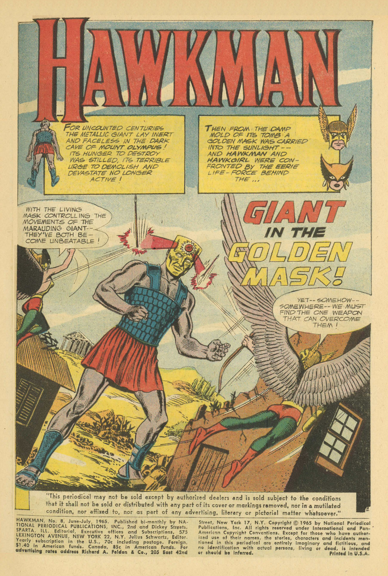 Read online Hawkman (1964) comic -  Issue #8 - 3
